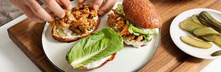 Austernseitling-Sandwich
