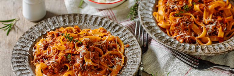 Tagliatelle mit klassischem Ragù