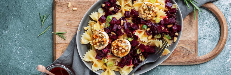 Rote Beete Farfalle