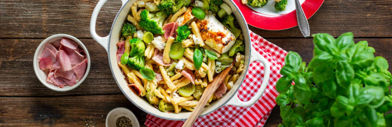 Gebackene Ziegenkäsepasta