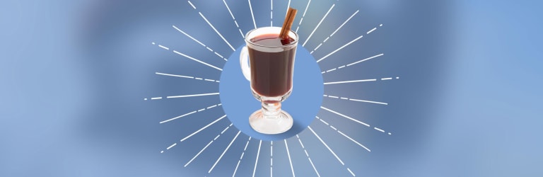 Glühwein mit einem Schuss Rum