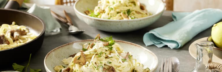 Fettuccine mit Pilzen