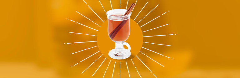 Glühwein mit einem Schuss Weinbrandt