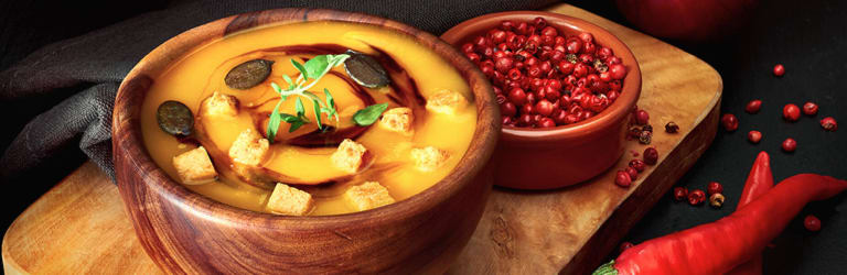 Pikante Butternut-Kürbissuppe