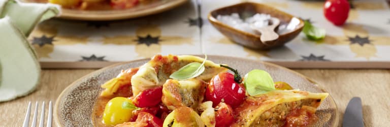 Mediterraner Maultaschenauflauf