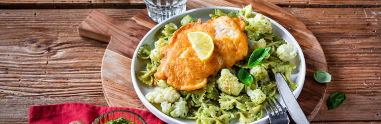 Blumenkohl-Pesto-Farfalle