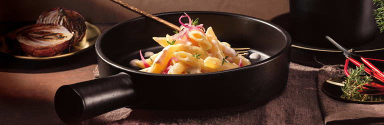 Barilla AL BRONZO Penne Rigate mit karamellisierten Zwiebeln