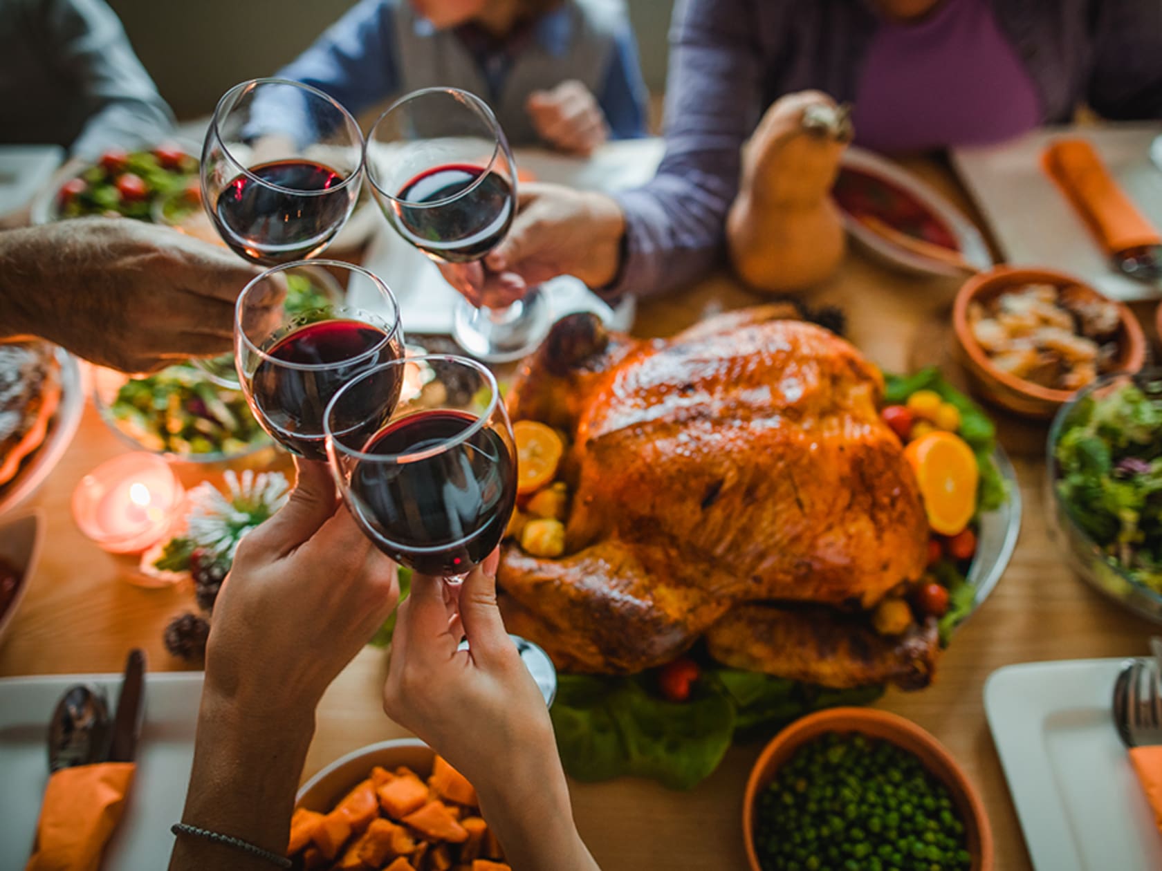 Wein für Gans und Weihnachtsessen