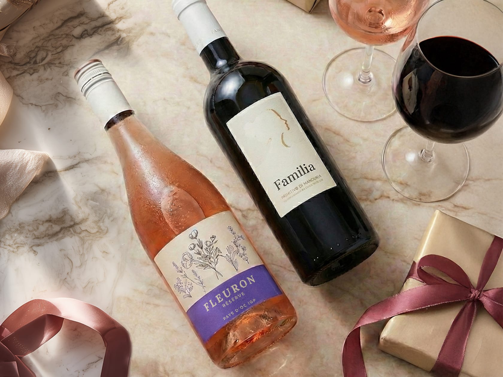 Weine zum Valentinstag