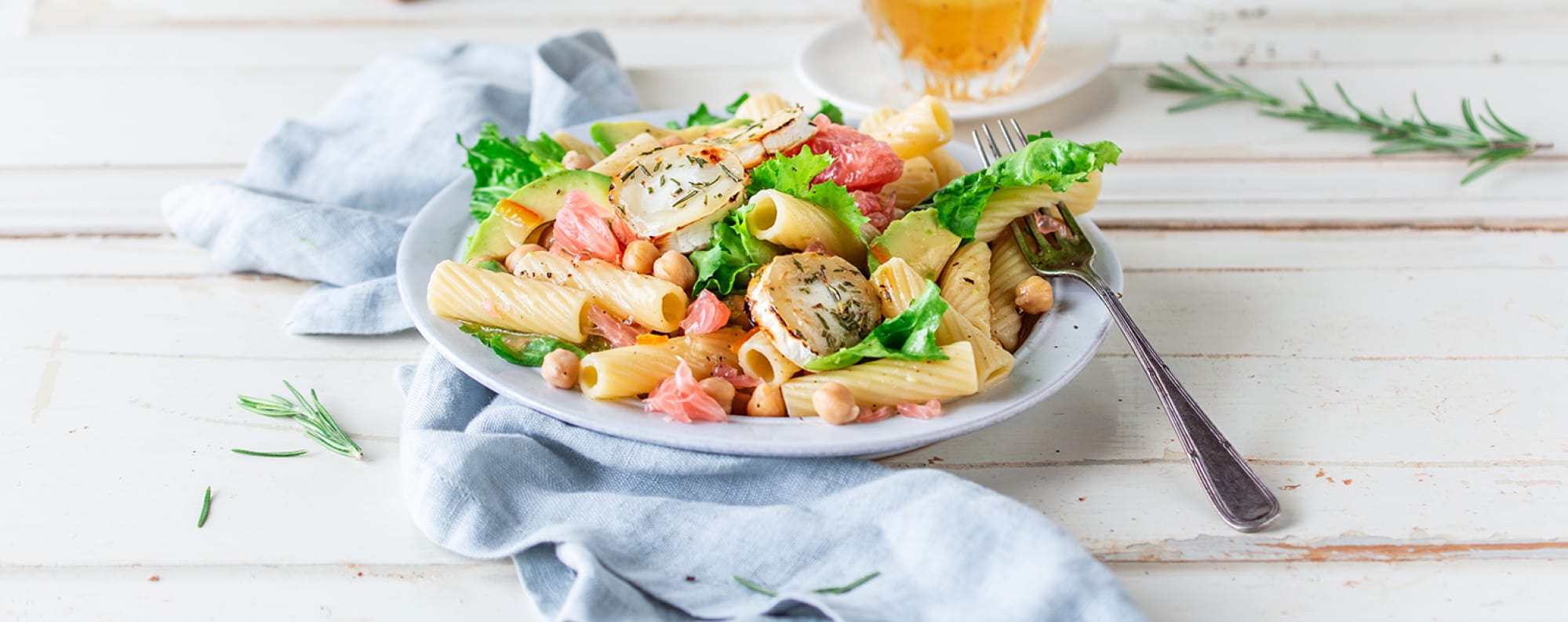 Tortiglioni-Salat mit Pomelo
