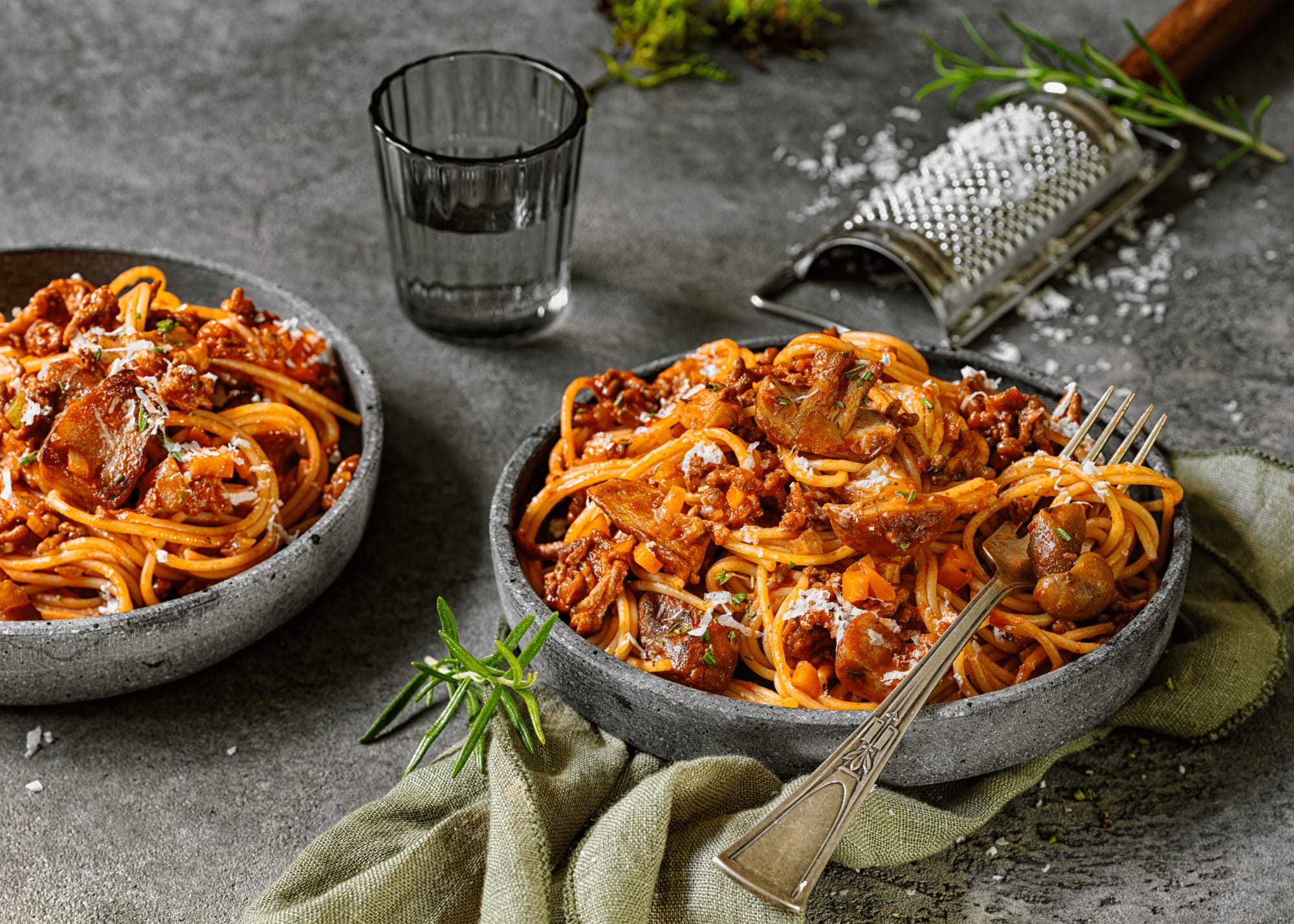 Spaghettini mit Steinpilz-Bolognese