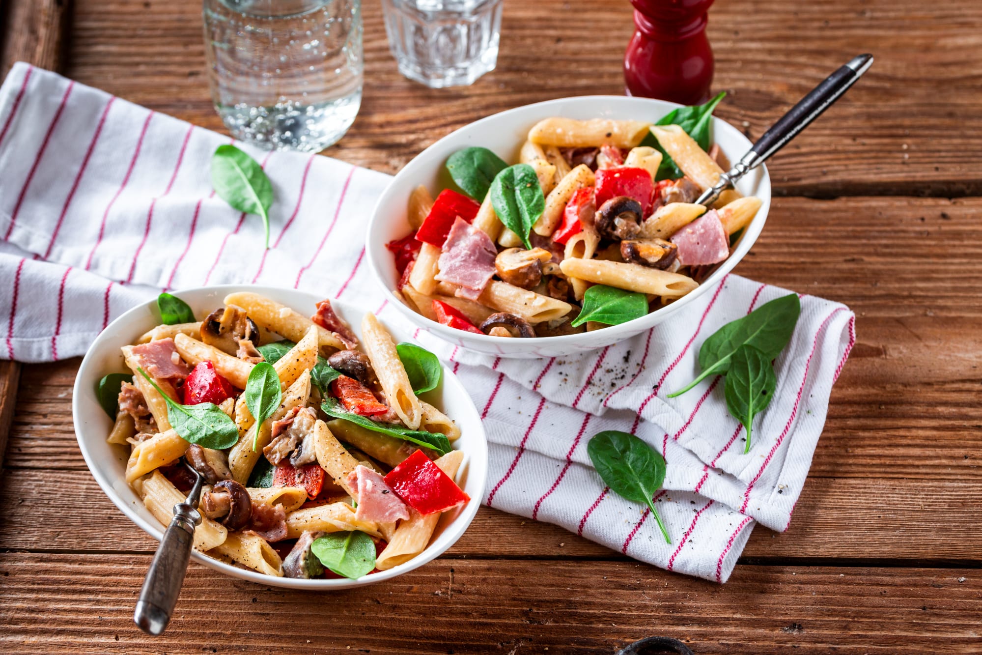 One-Pot-Penne mit Prosciutto Cotto