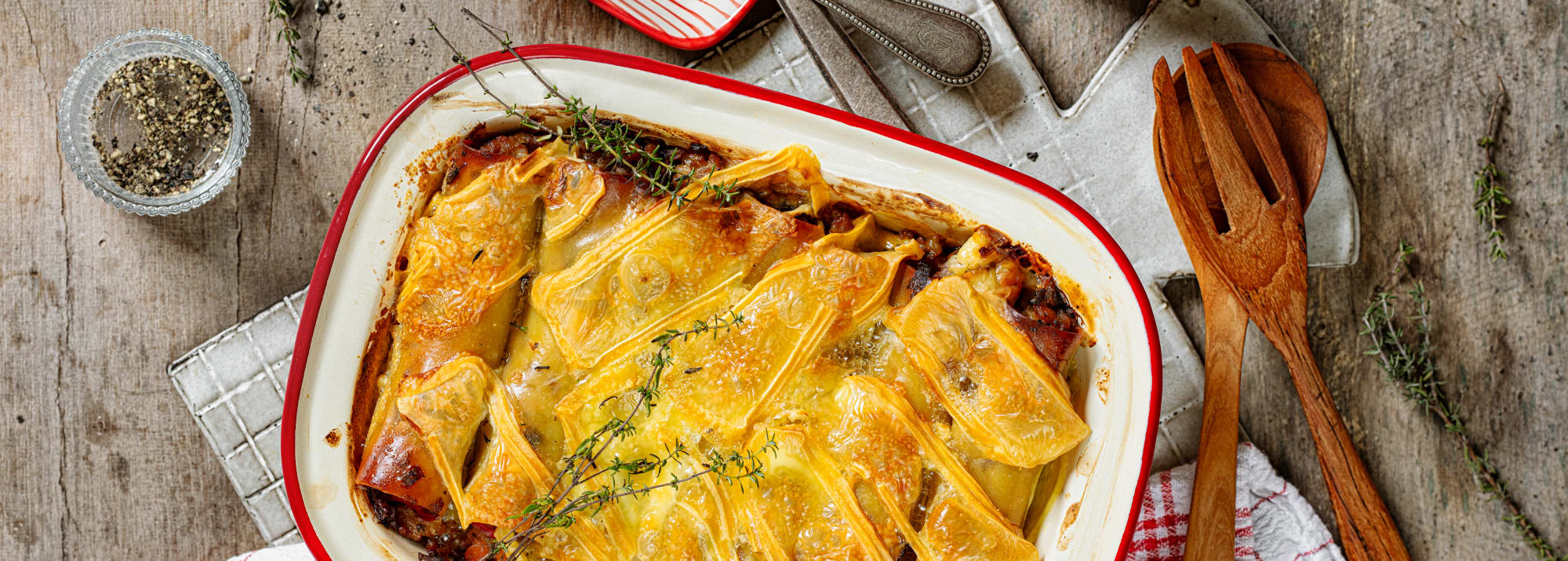 Cannelloni mit Hackfleischpilz-Füllung