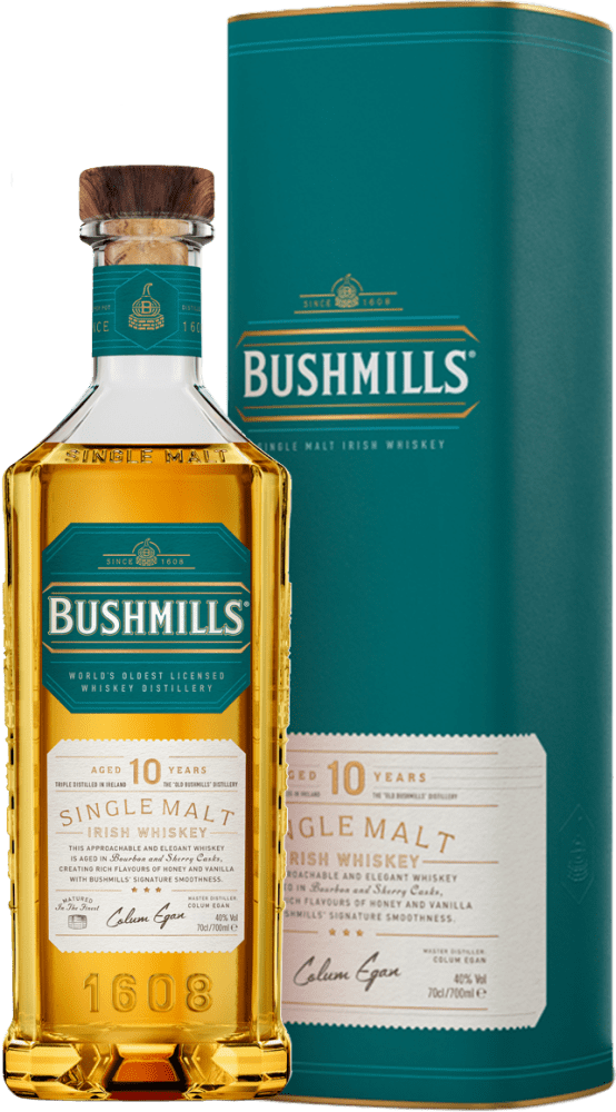 Bushmills 10 Years Old Single Malt Irish Whiskey in Geschenkverpackung  Ludwig von Kapff DE