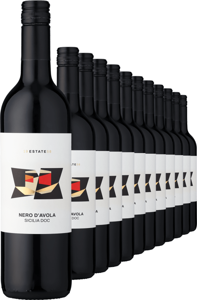 2022 Estate 1958 Nero d%27Avola im 12er-Vorratspaket Mandrarossa – Settesoli Club of Wine DE