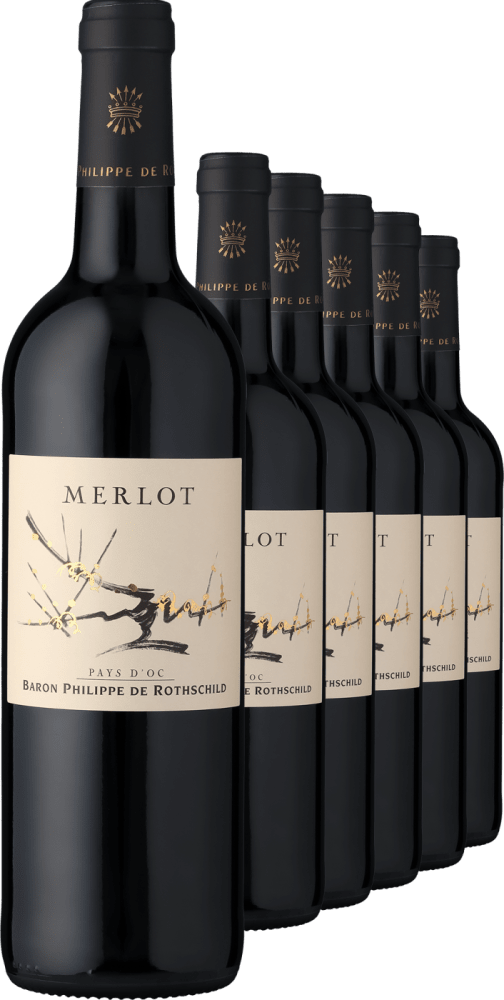 2022 Baron Philippe de Rothschild Merlot im 6er-Vorratspaket Baron Philippe de Rothschild Ludwig von Kapff DE