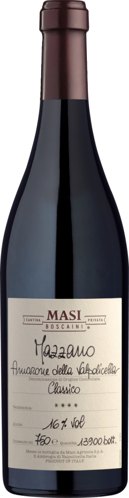 Masi Mazzano Amarone della Valpolicella Classico - ab 6 Flaschen in der Holzkiste Masi Club of Wine DE