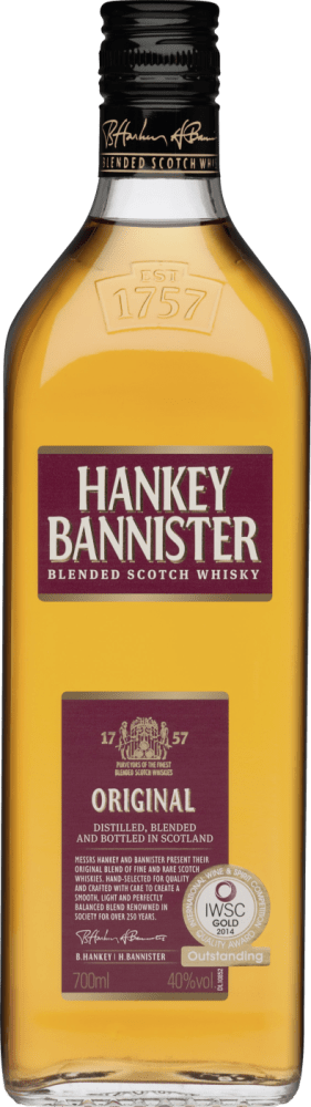 Hankey Bannister Original Blended Scotch Whisky Inver House Distillers Ltd Club of Wine DE