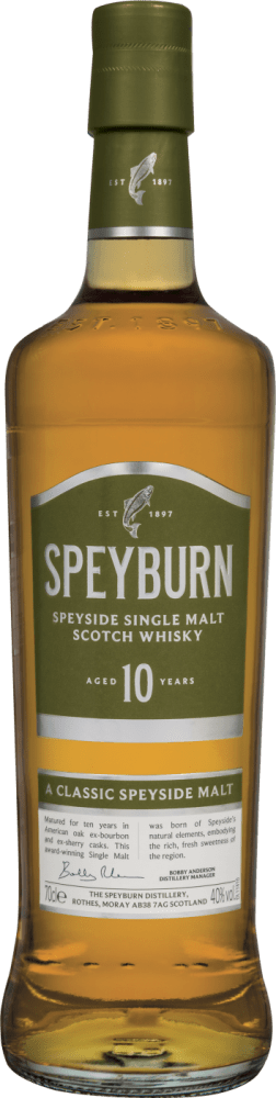 Speyburn 10 Years Old Speyside Single Malt Scotch Whisky Speyburn Club of Wine DE