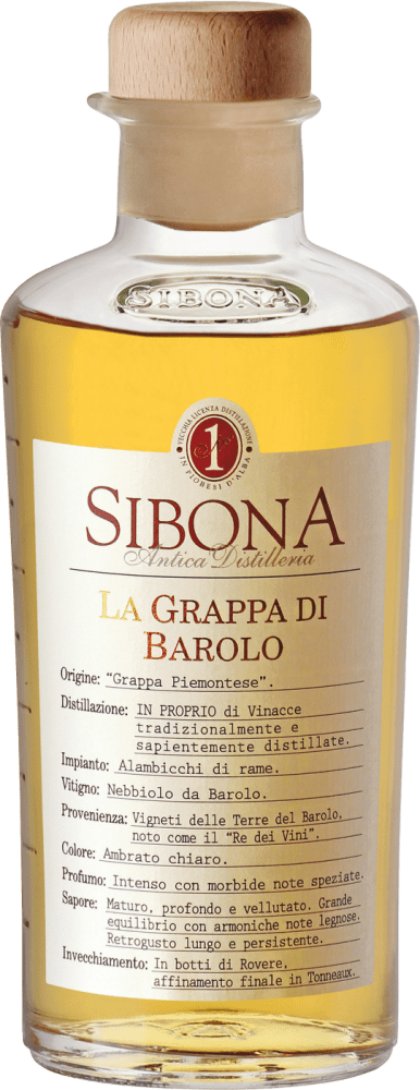 Sibona Grappa di Barolo - 0,5l  Ludwig von Kapff DE