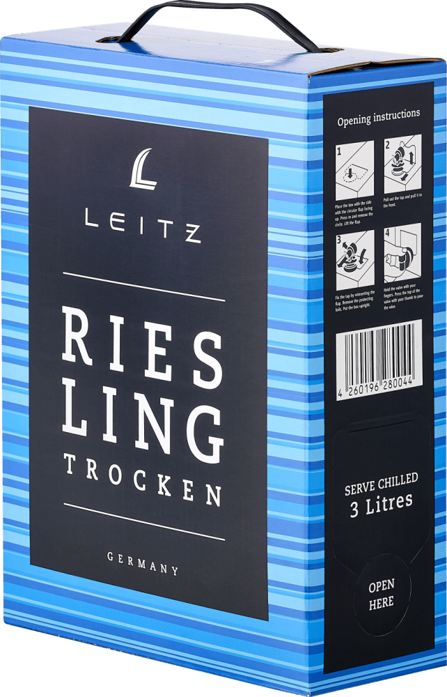 4260196280044 - 2020 Leitz Riesling - 3 Liter Rheinhessen trocken - Bag-in-Box