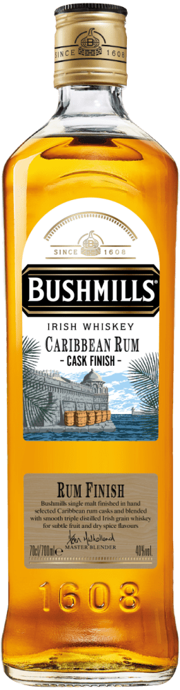 5055966830142 - Bushmills Caribbean Rum Cask Finish Irish Whiskey- 40% vol