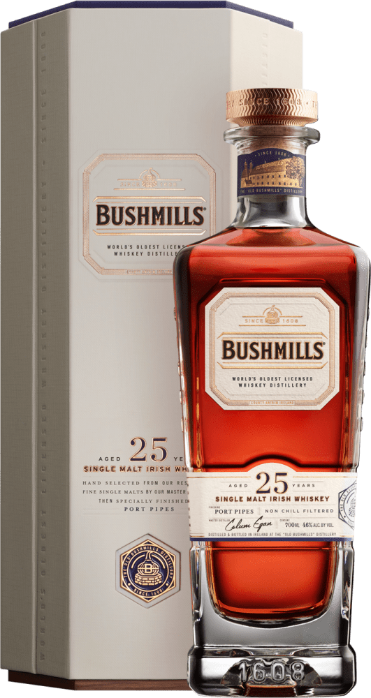 Image of Bushmills 25 Years Old Single Malt Irish Whiskey