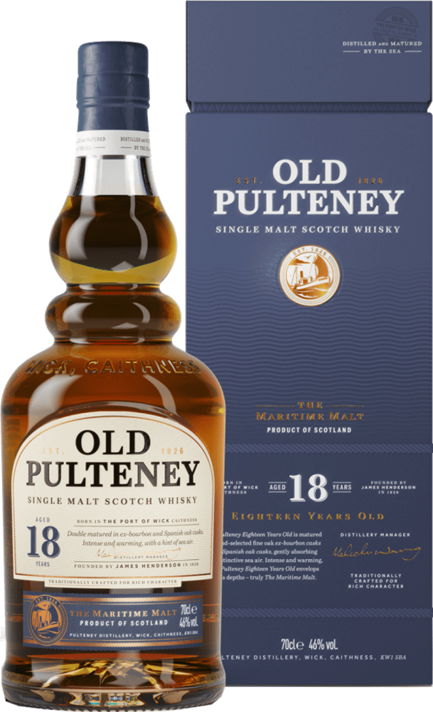 Old Pulteney 18 Years Old Single Malt Scotch Whisky Old Pulteney Club of Wine DE