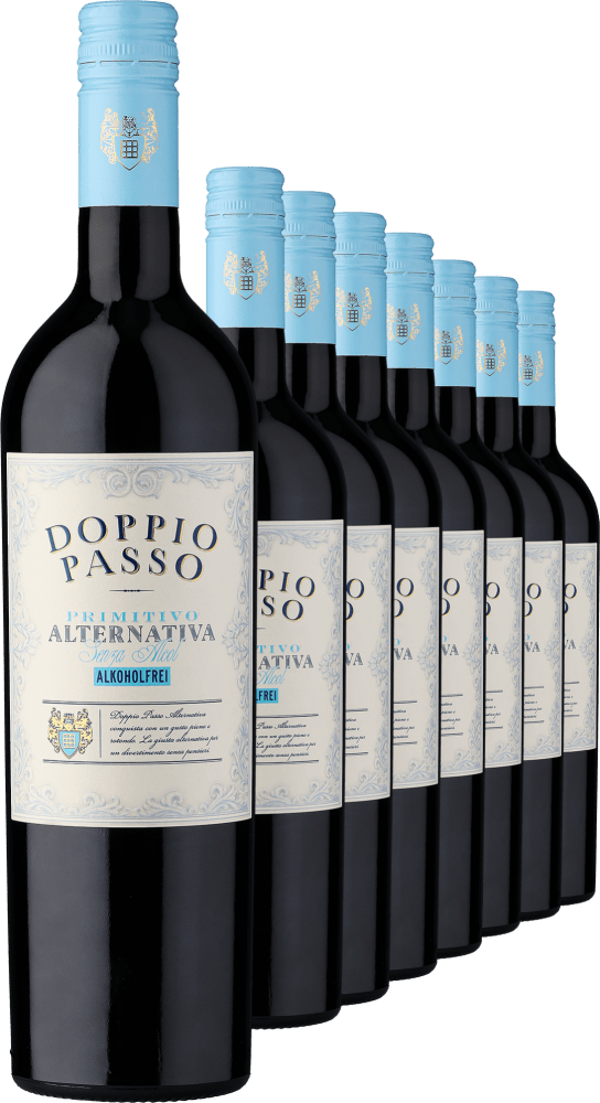Doppio Passo Rosso »Alternativa« Alkoholfrei im 8er-Vorratspaket Botter Casa Vinicola S.P.A. Club of Wine DE