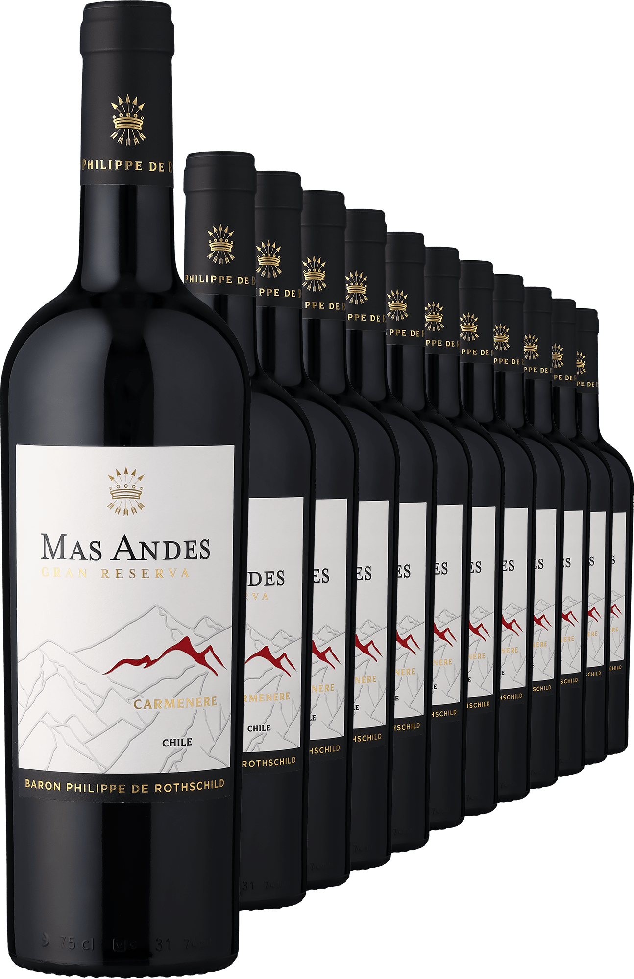 2023 Rothschild Mas Andes Gran Reserva Carménère im 12er-Vorratspaket - Baron Philippe de Rothschild - Chile
