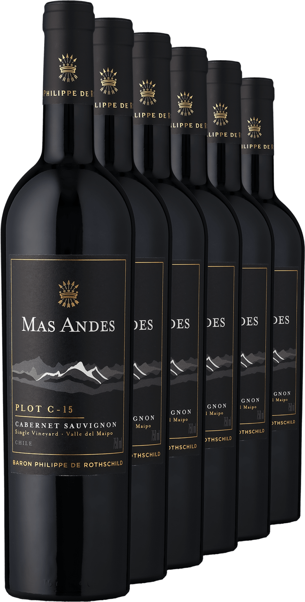 Rothschild Mas Andes PLOT C-15 Cabernet Sauvignon 2022 im 6er-Vorratspaket