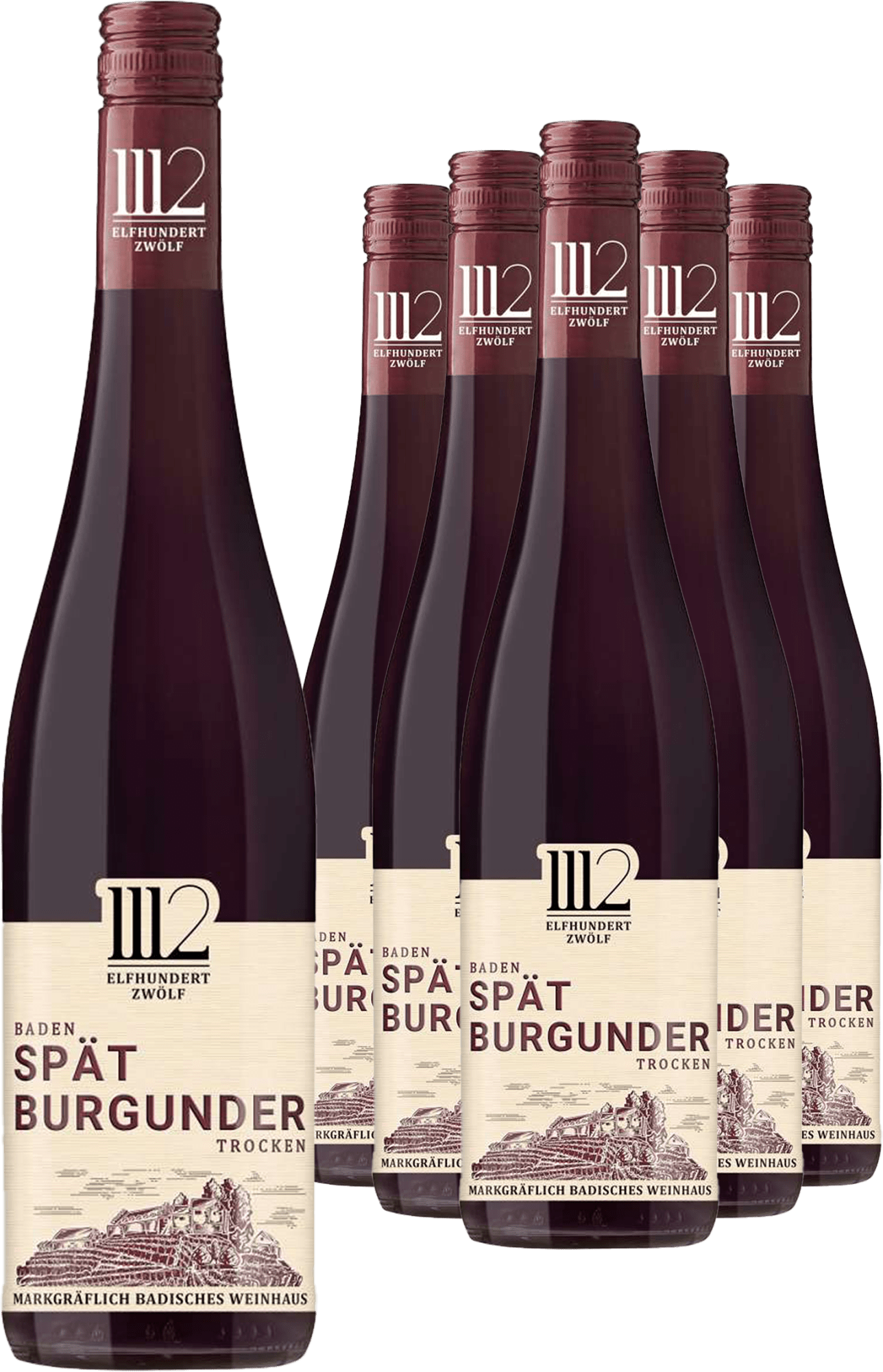 5+1-PAKET Markgräflich Badisches Weinhaus »Elfhundertzwölf« Spätburgunder 2023