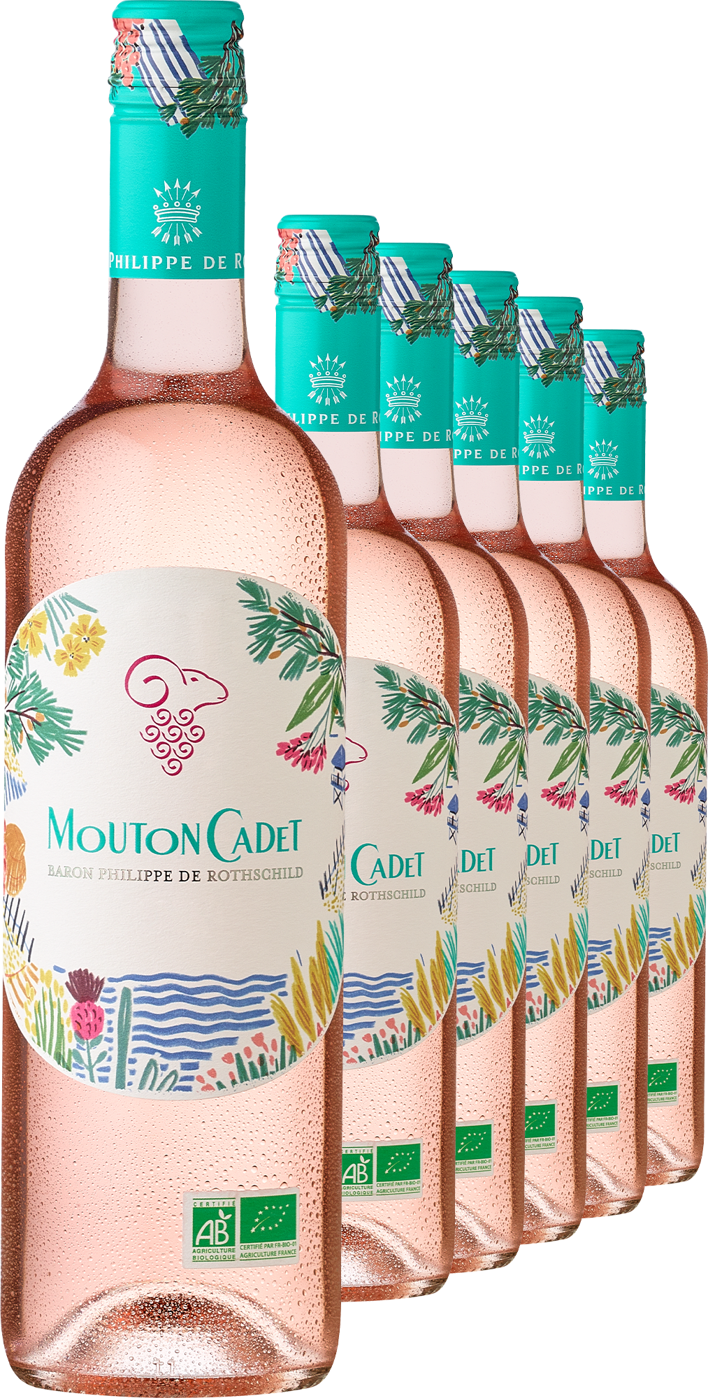 4002859986760 - 2023 Mouton Cadet »Mathilde« Rosé – Bio im 6er-Vorratspaket 4002859986760 - 2023 Mouton Cadet »Mathilde« Rosé – Bio im 6er-Vorratspaket