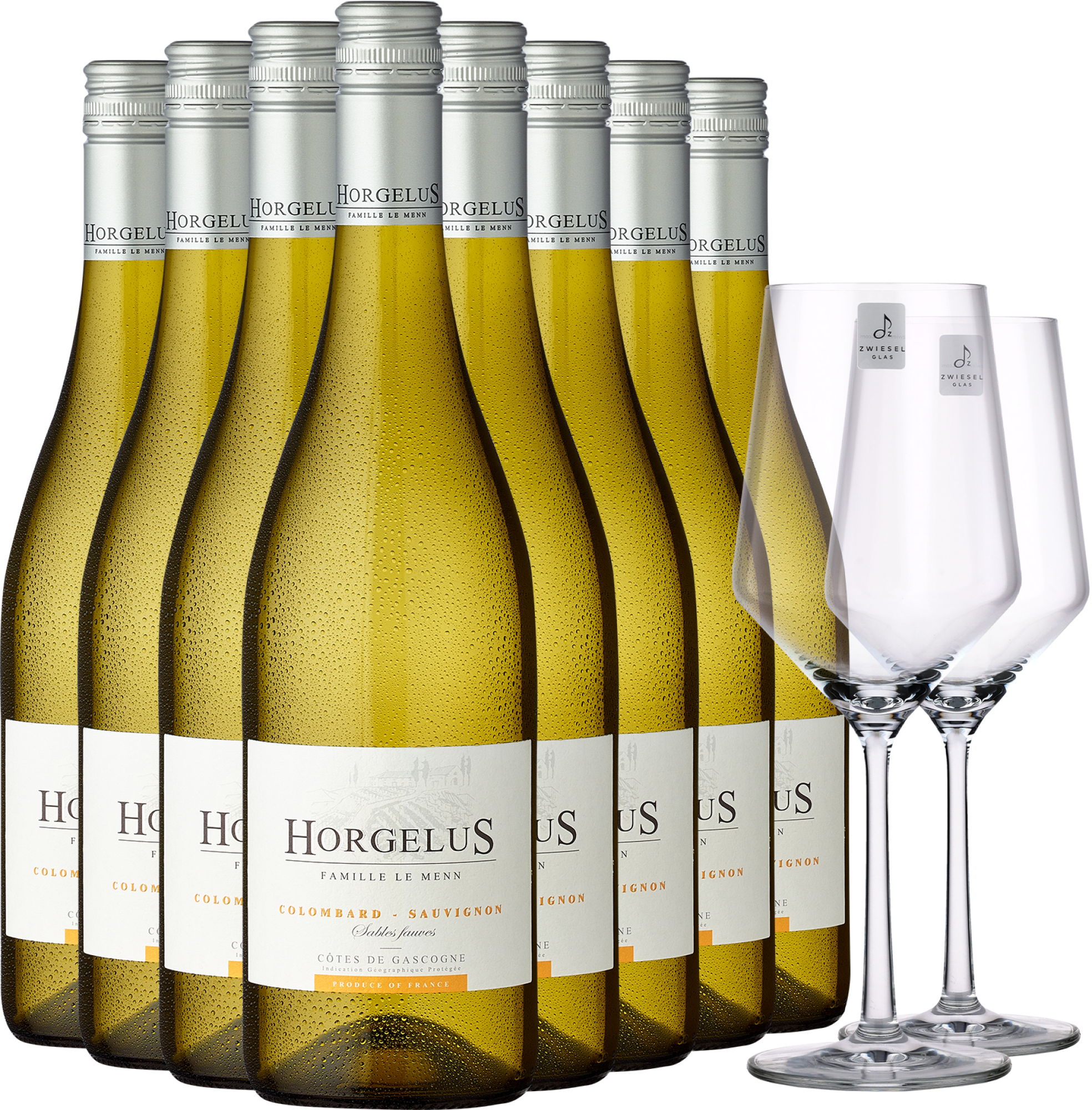 Image of 2024 Horgelus Blanc im 8er-Vorratspaket + 2er-Set Zwiesel Glas »PURE« GRATIS