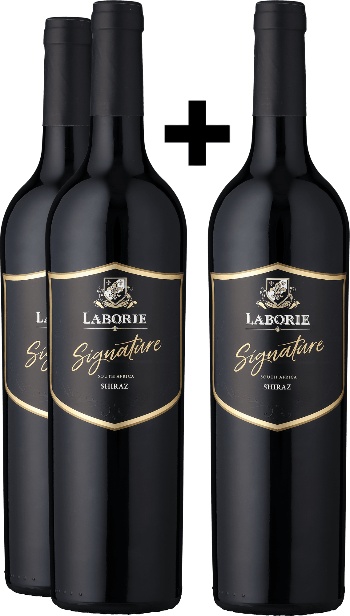 2+1-PAKET Laborie »Signature« Shiraz 2021