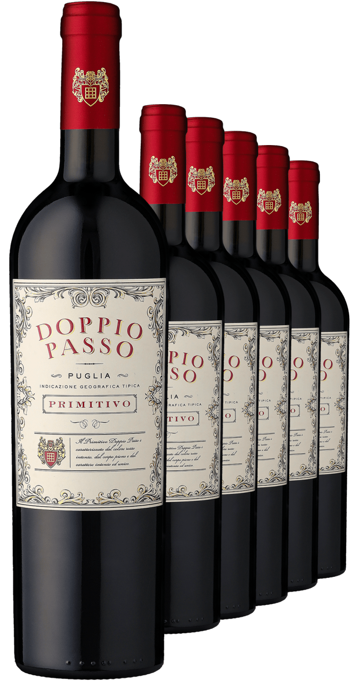 2022 Doppio Passo Primitivo im 6er-Vorratspaket  Club of Wine DE