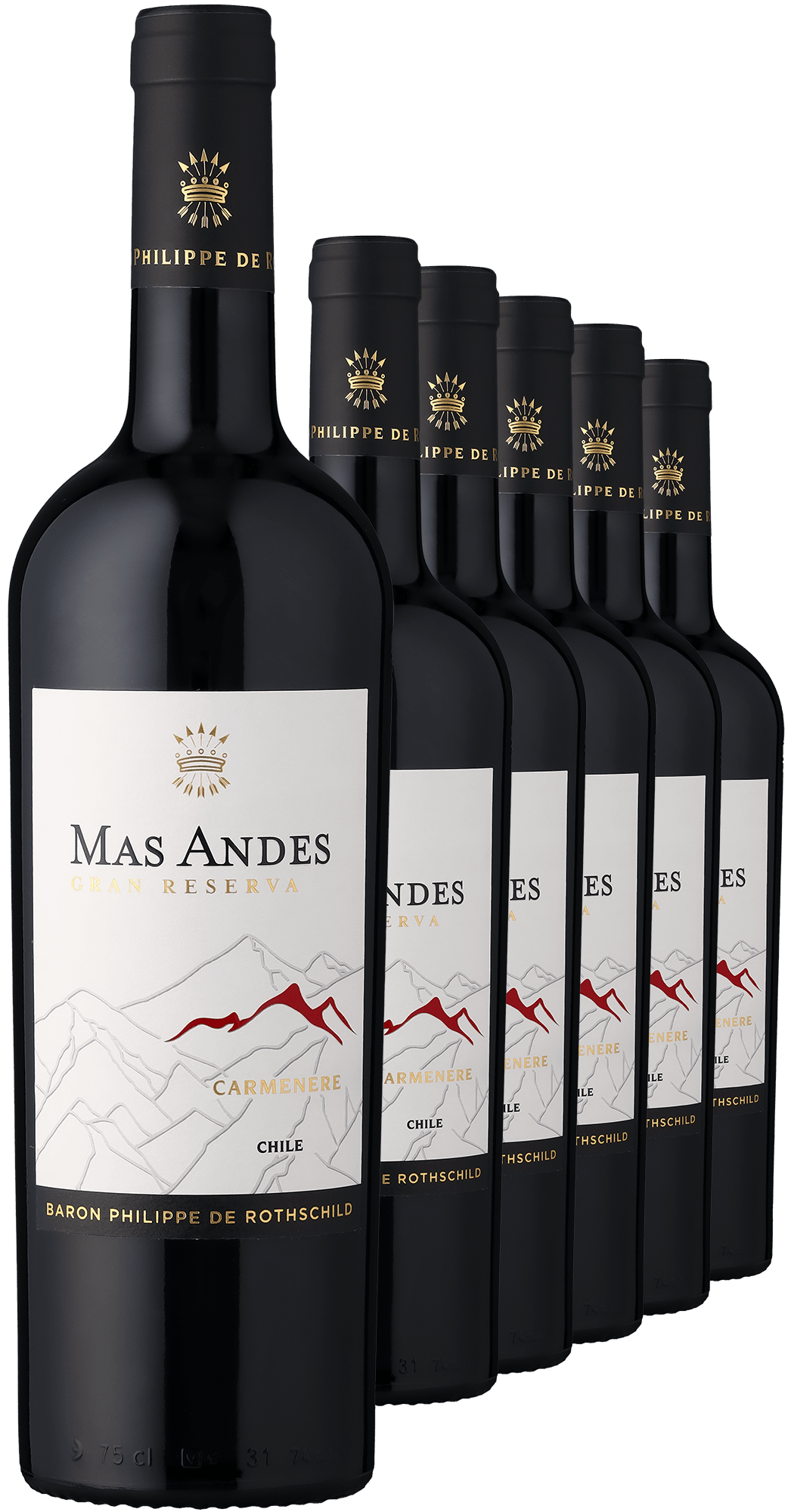 4002859997322 - 2023 Rothschild Mas Andes Gran Reserva Carménère im 6er-Vorratspaket