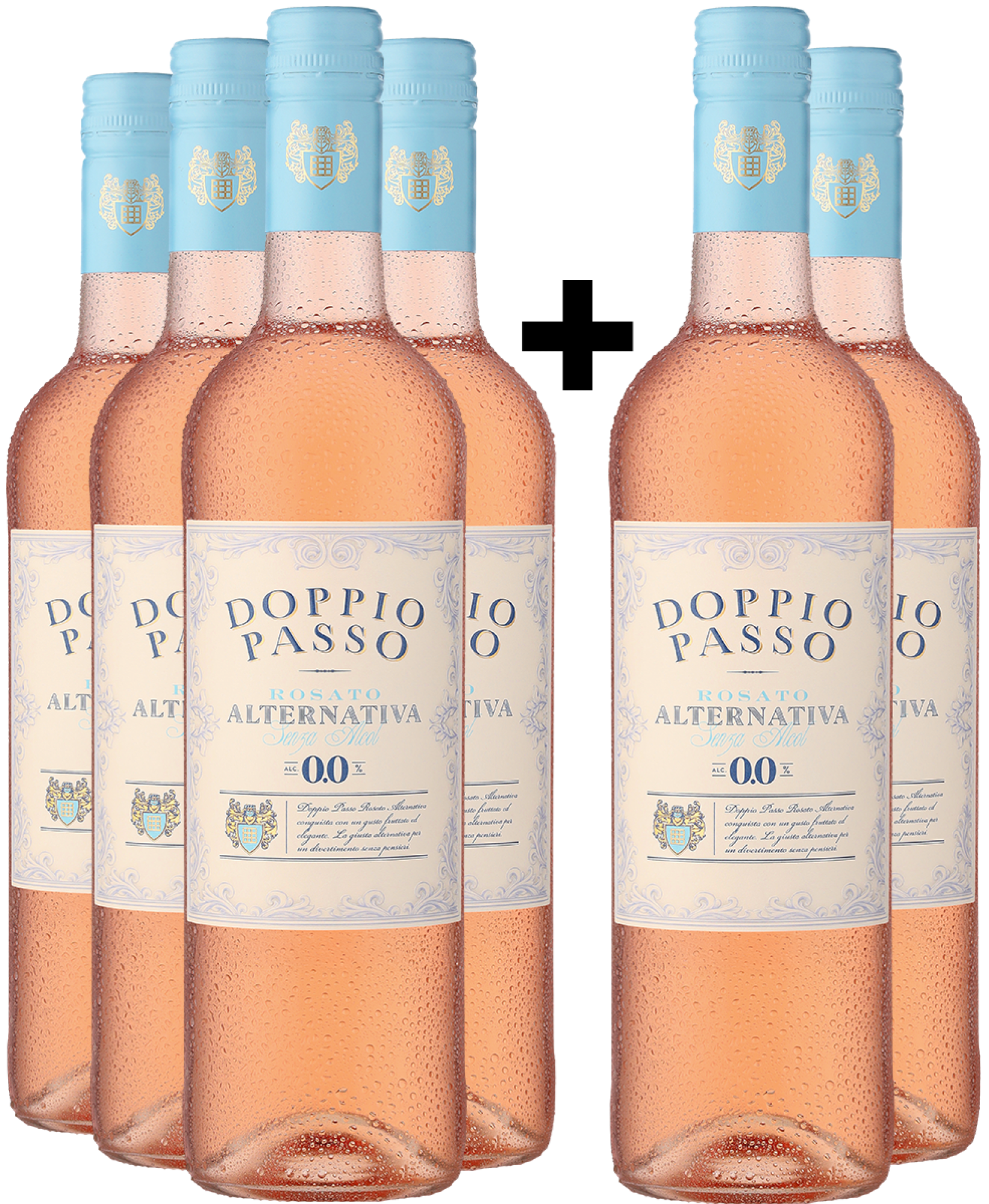 4+2-PAKET Doppio Passo Rosato »Alternativa« Alkoholfrei