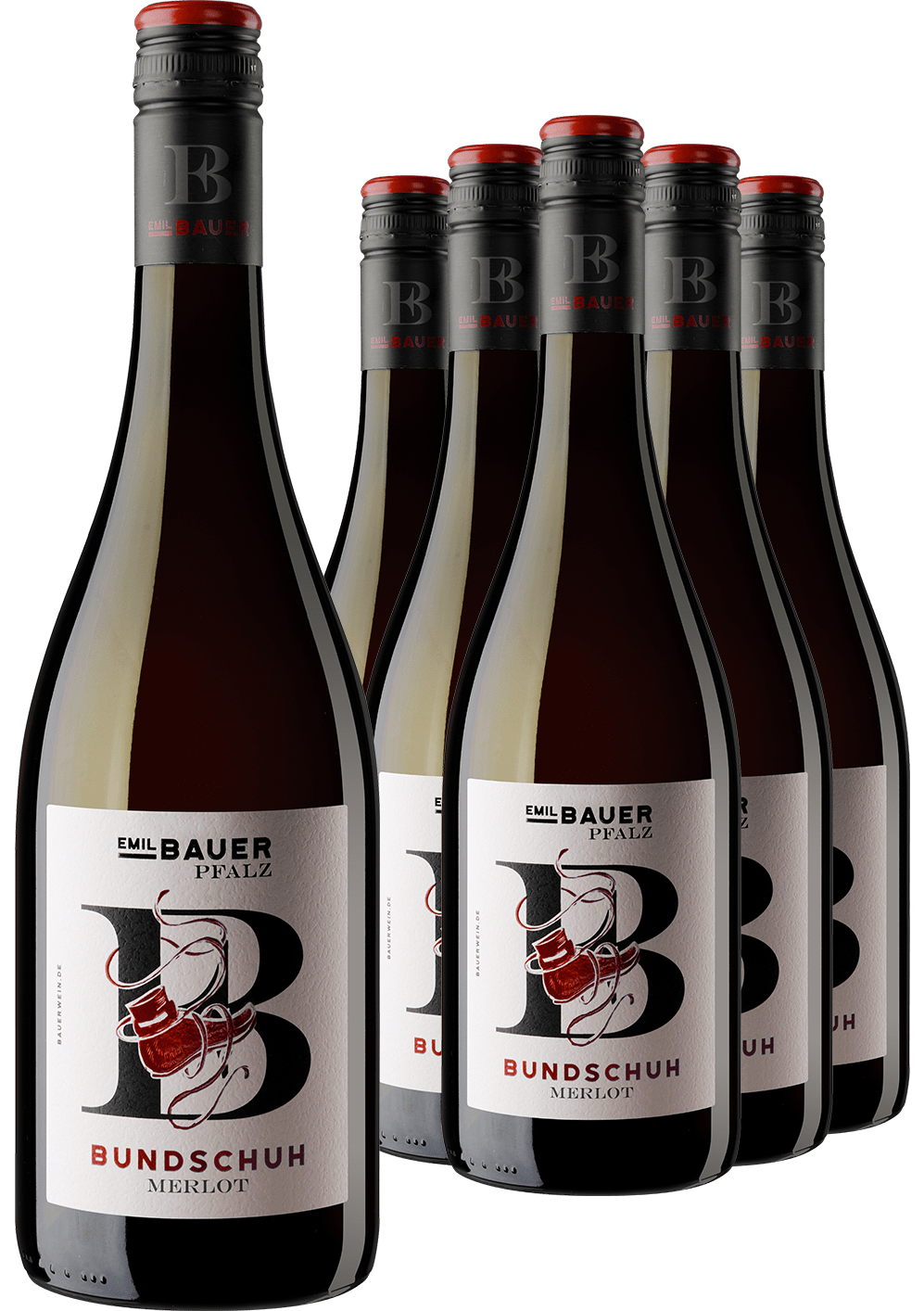 Image of 5+1-PAKET Emil Bauer Bundschuh Merlot 2021