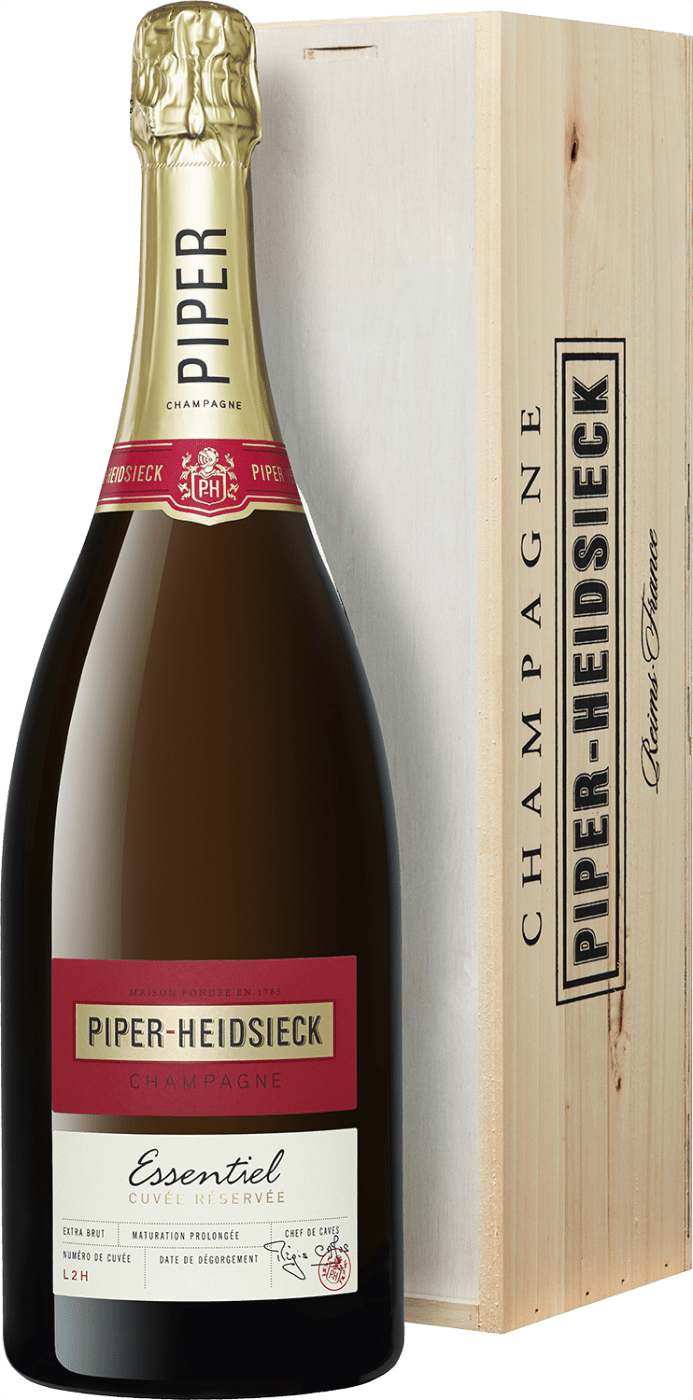 Piper Heidsieck Champagner Extra Brut »Essentiel« -Magnumflasche in der Holzkiste