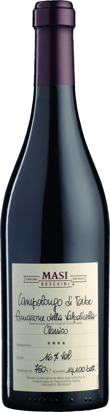 di Torbe in ab 6 della Valpolicella Campolongo - Masi Amarone Holzkiste der Flaschen