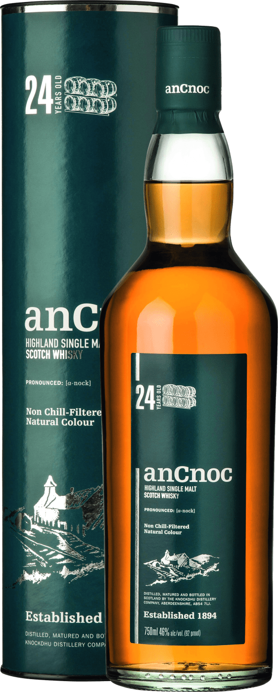 anCnoc 24 Years Old Highland Single Malt Scotch Whisky