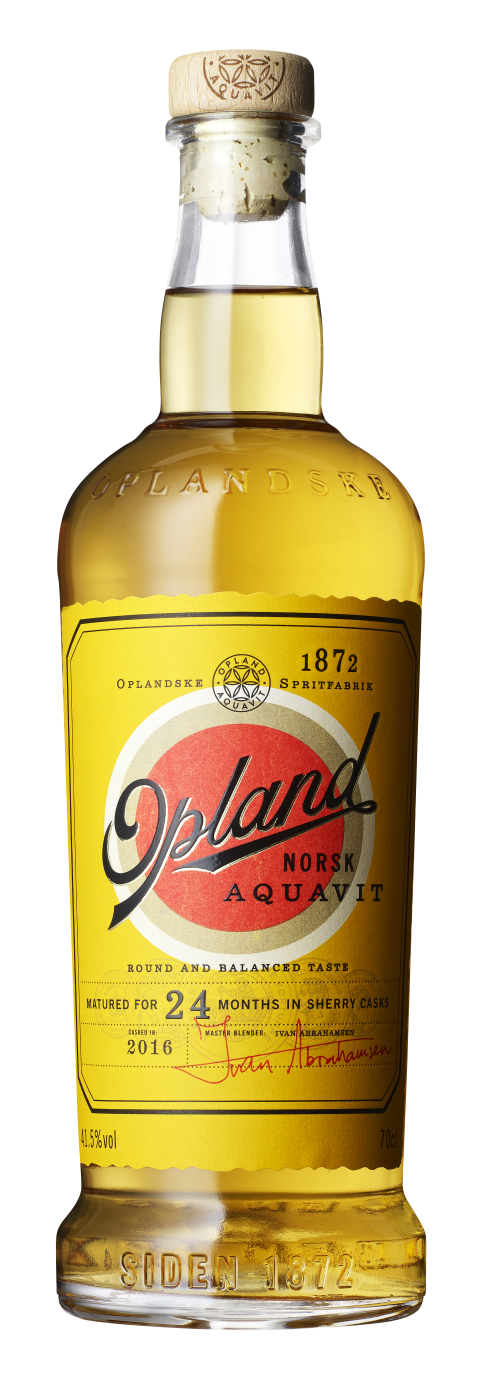 Opland Norwegian Aquavit in Geschenkverpackung