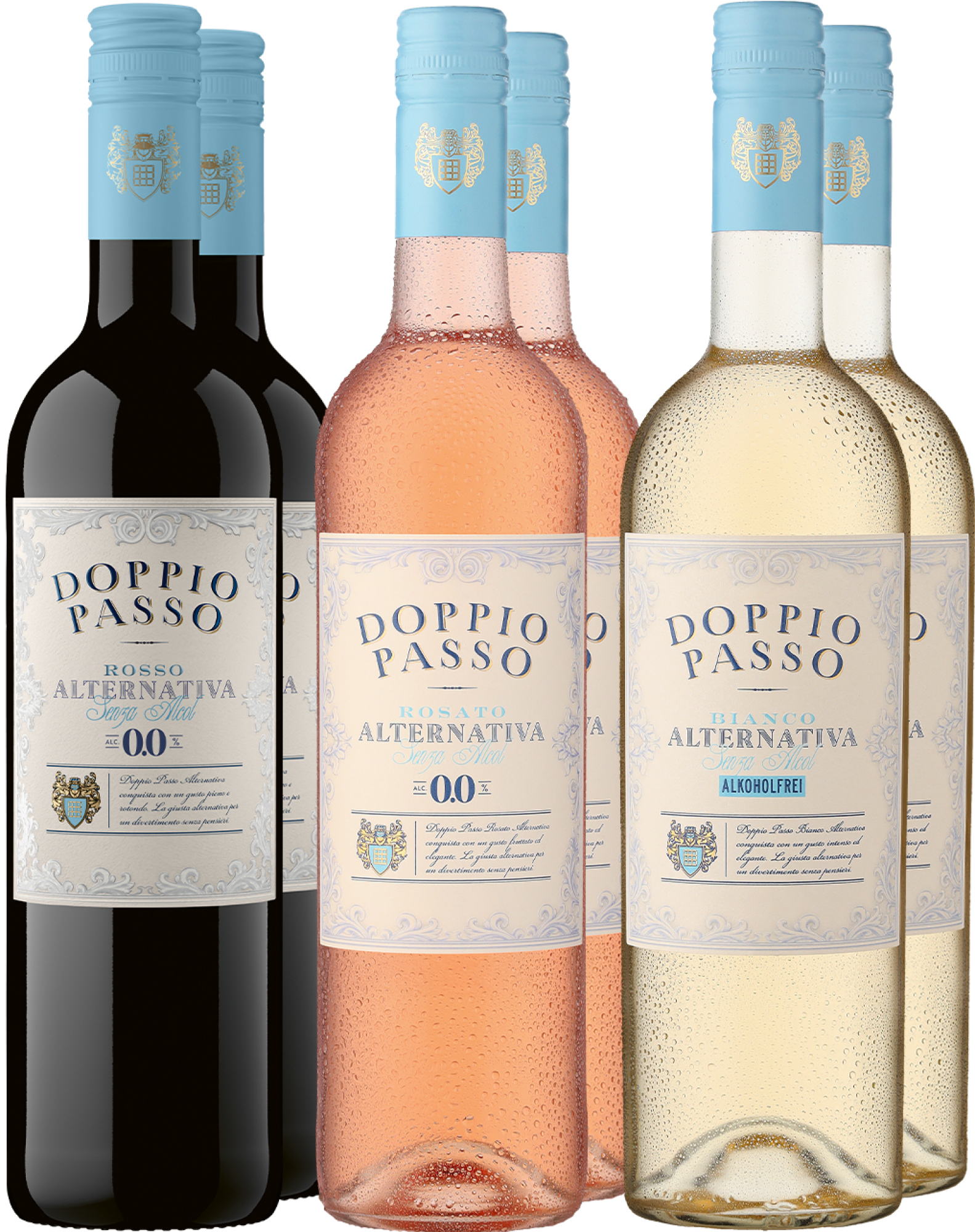 6er-Probierpaket »Doppio Passo Alkoholfrei«