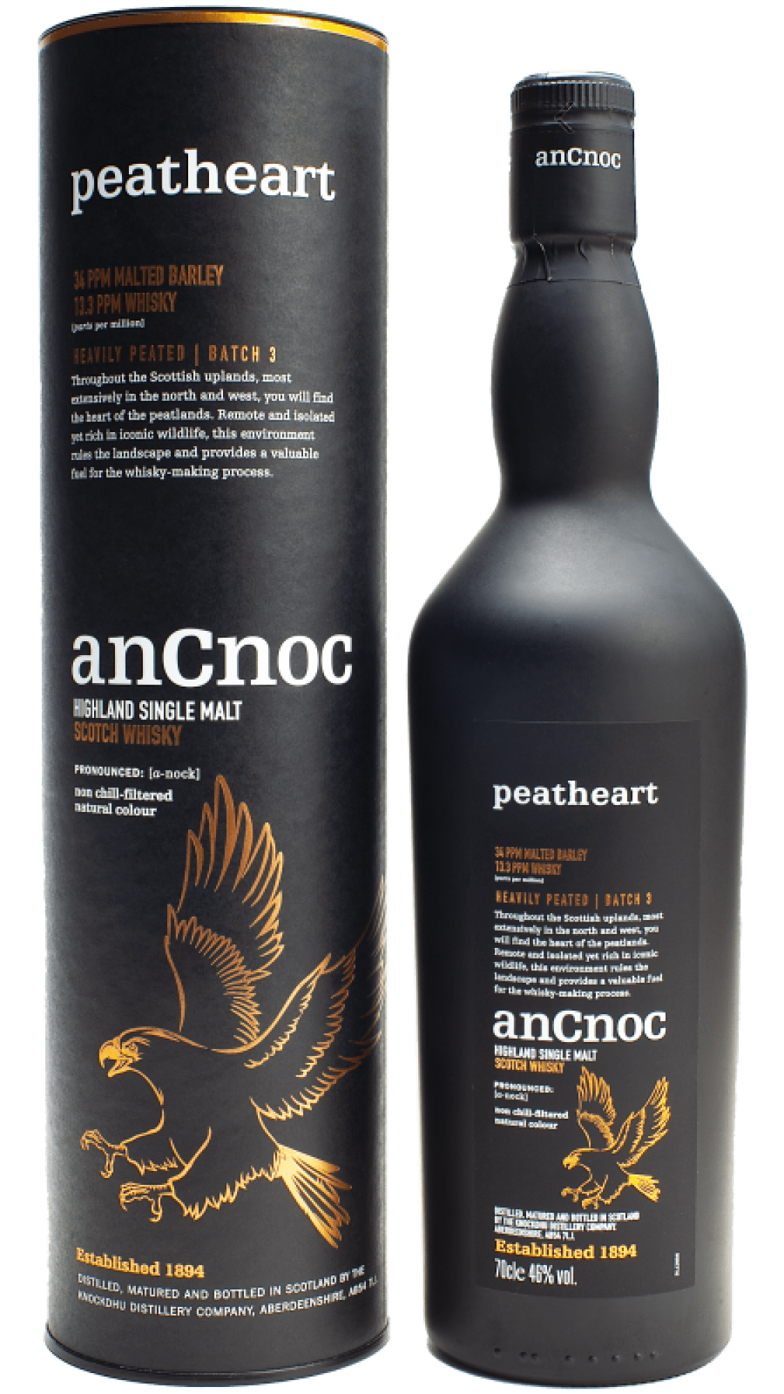 Image of anCnoc Peatheart Highland Single Malt, Scotch Whisky, 0,7 L, 46% Vol., Schottland, Spirituosen