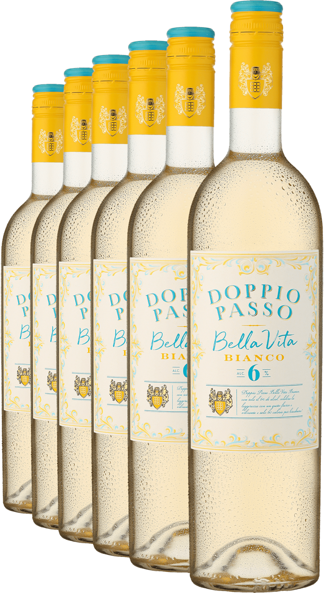 Doppio Passo »Bella Vita« Bianco Low im 6er-Vorratspaket