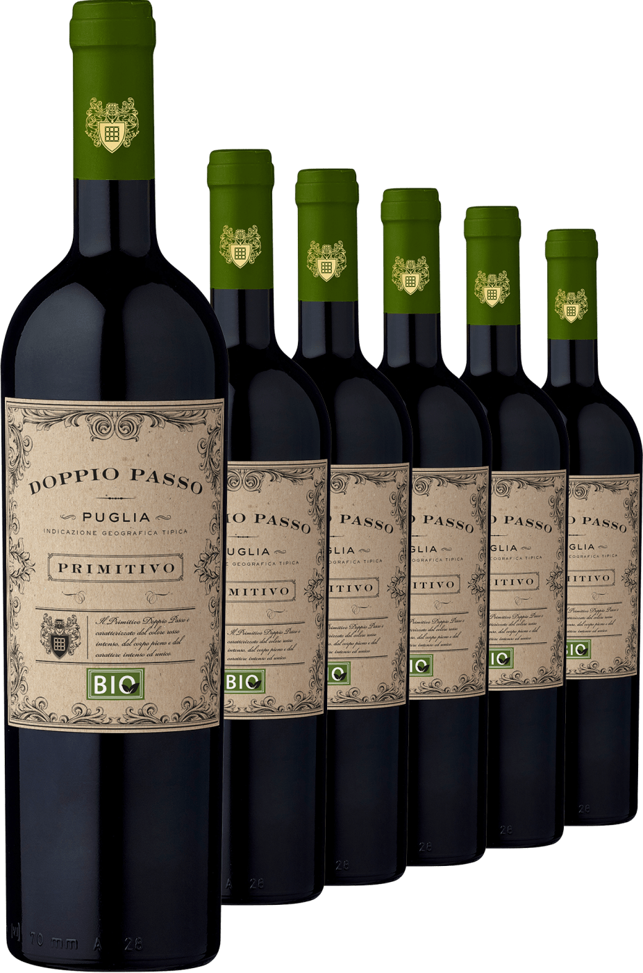 2022 Doppio Passo Primitivo – Bio im 6er-Vorratspaket  Club of Wine DE