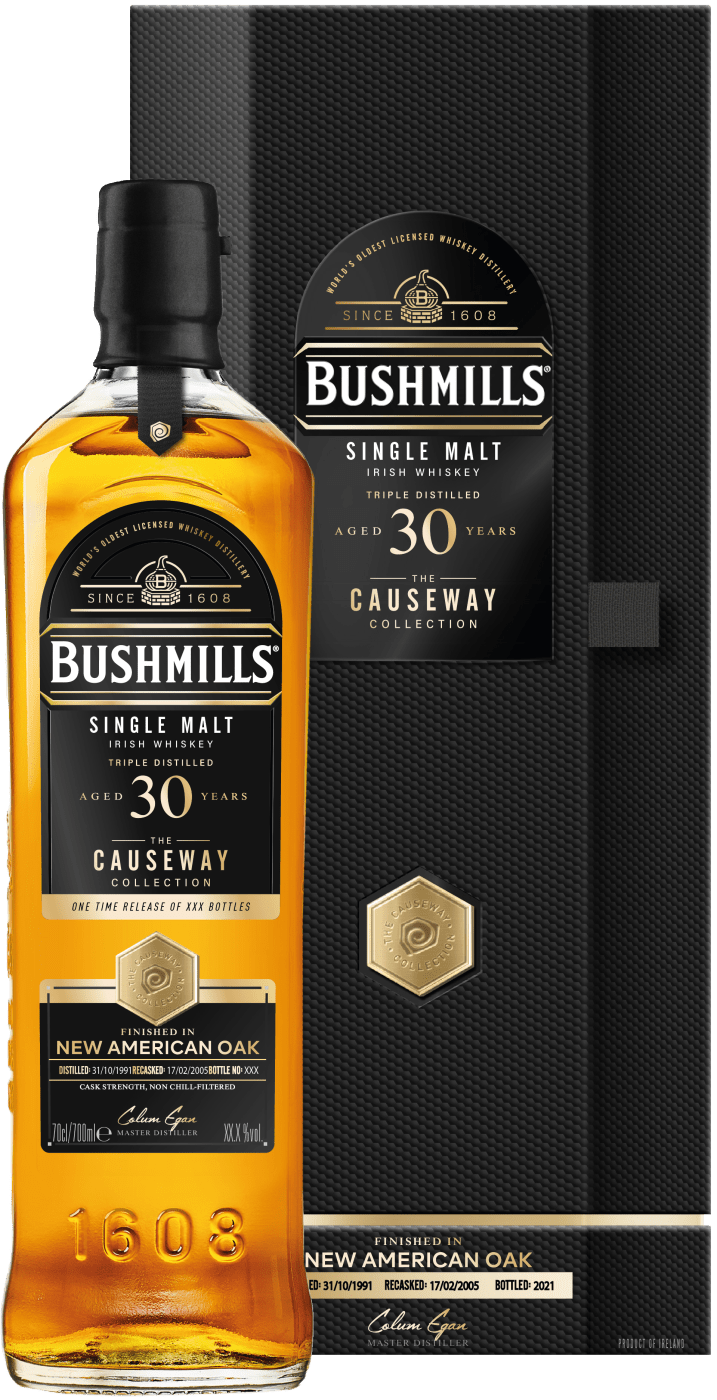 Image of Bushmills »Causeway Collection« New American Oak 30 Years Old Single Malt Irish Whiskey