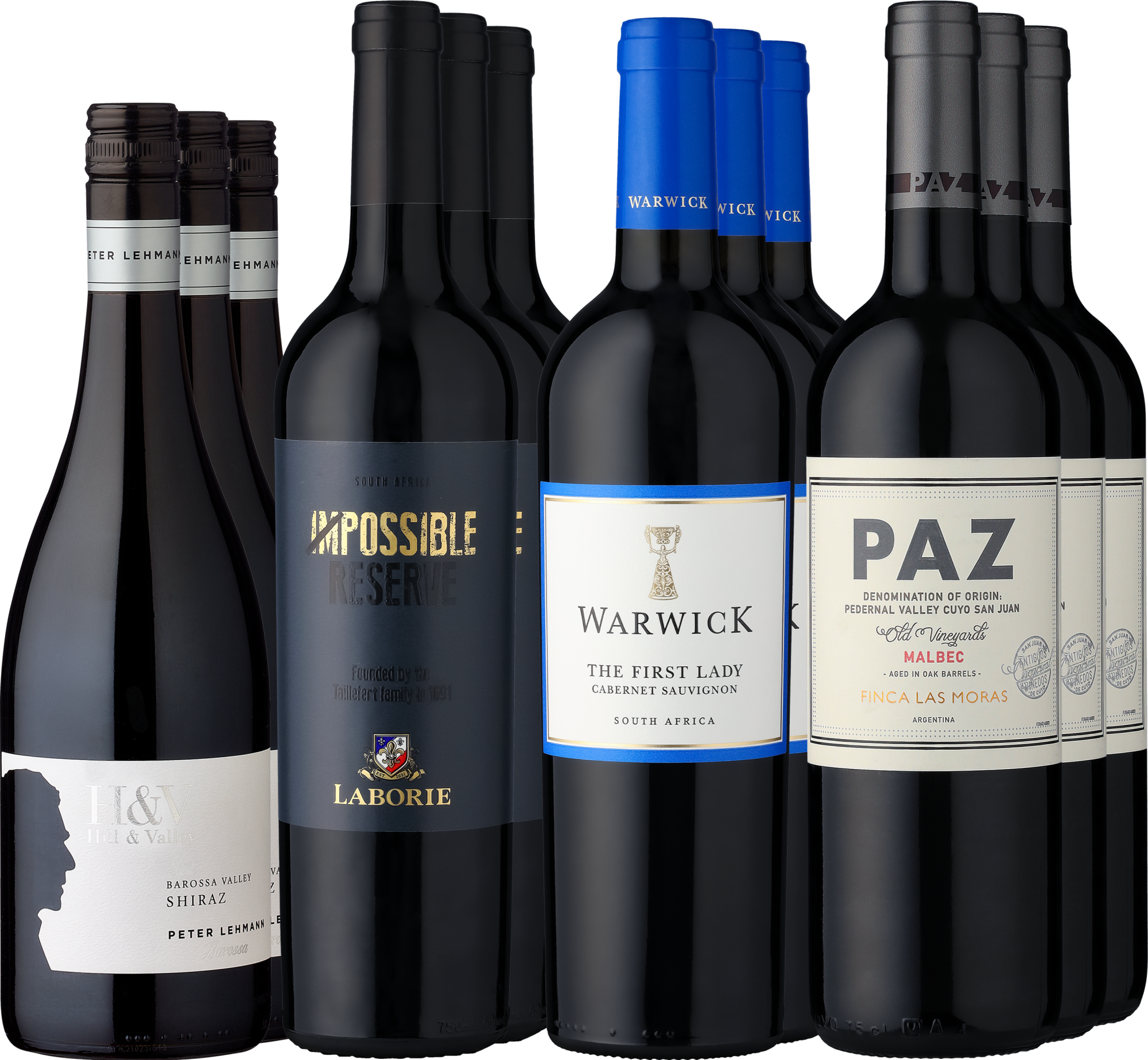 12er-Probierpaket »Last Bottles Rot – Neue Welt«