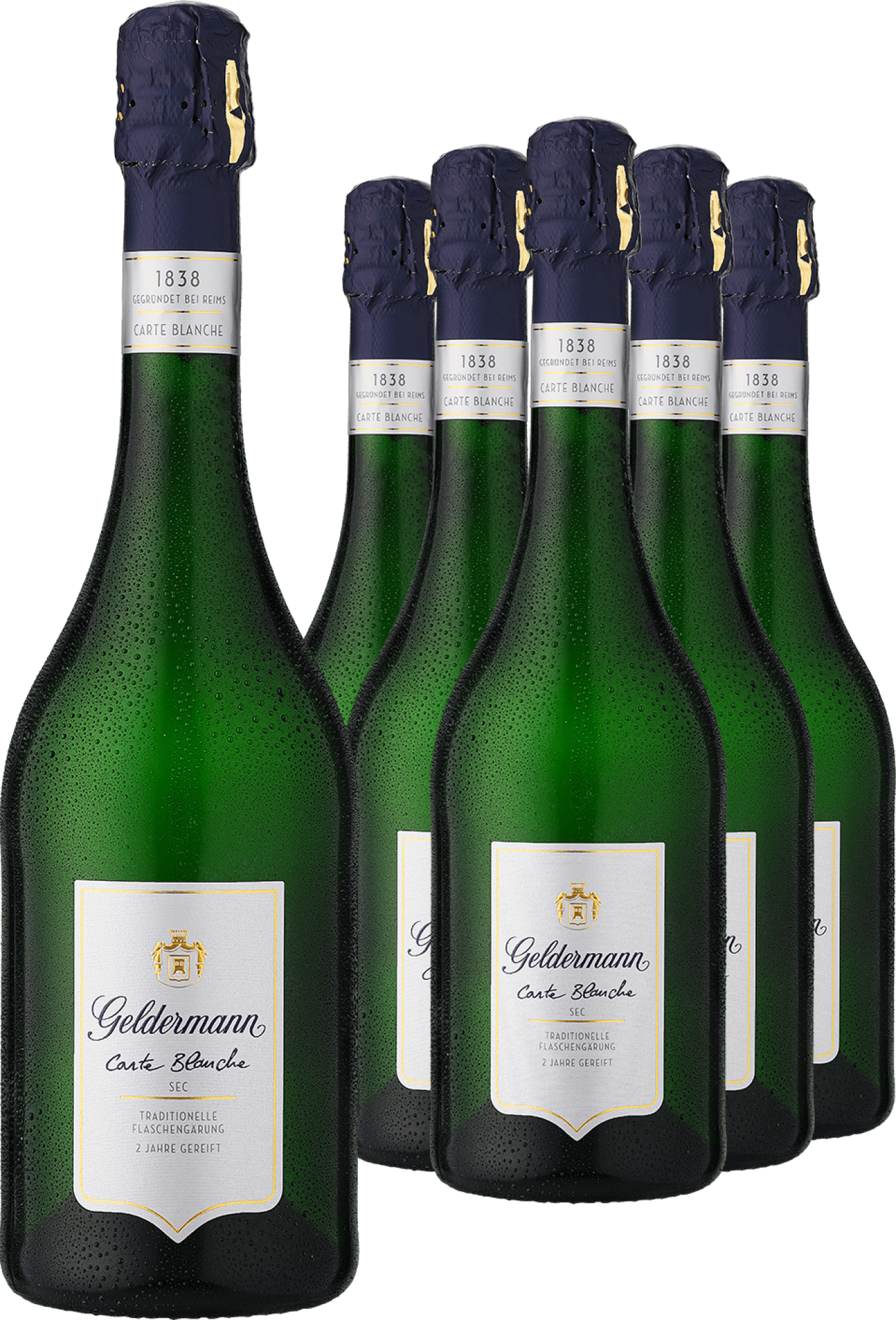 5+1-PAKET Geldermann Carte Blanche Sec